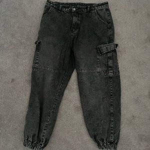 Black cargo pants